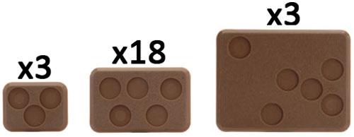 GF9: Mixed Bases (with Figure Holes) - XX108