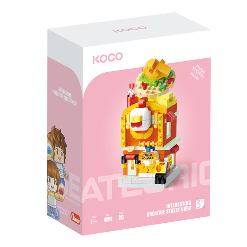 Koco - 02041 - Interesting Creative Street View - Fried Chicken Restaurant – 283pcs