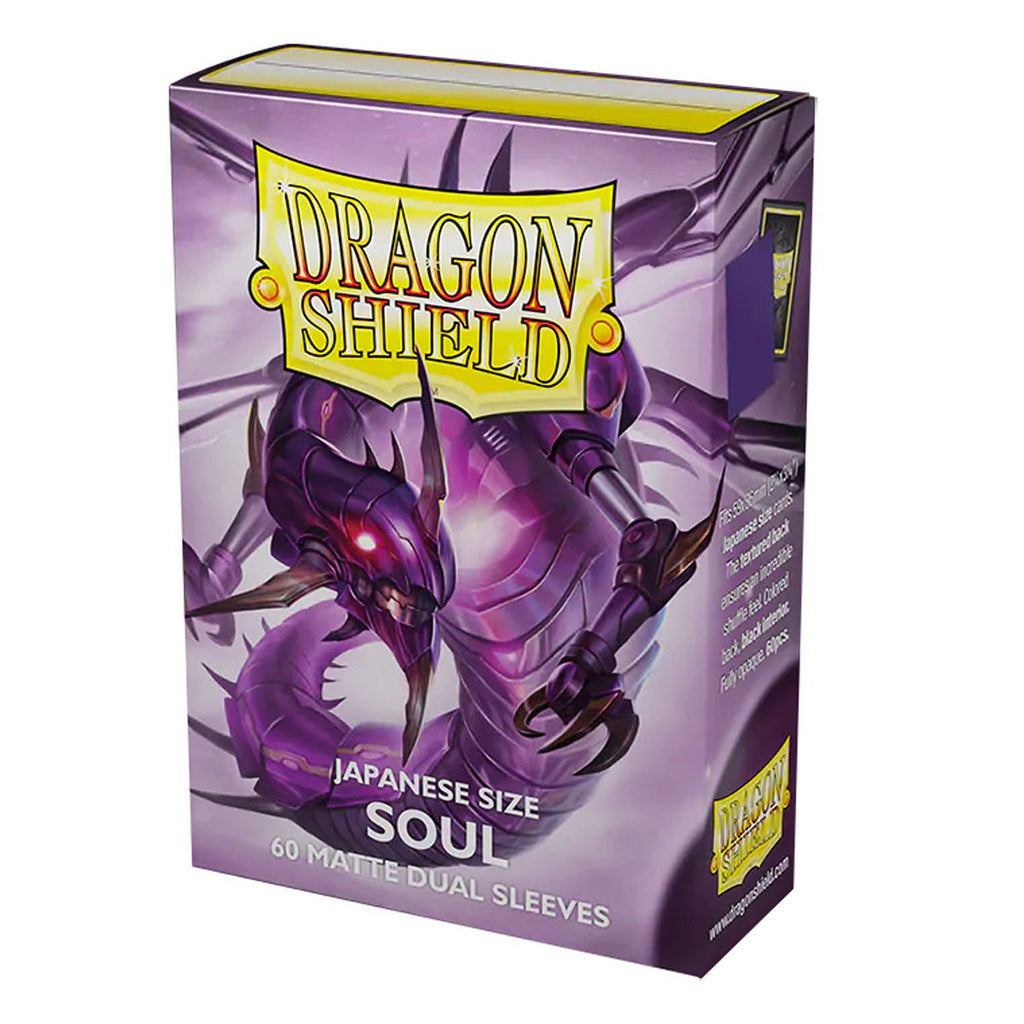 Dragon Shield - Sleeves - Japanese - Box 60 - Dual Matte Metallic Purple (Soul)