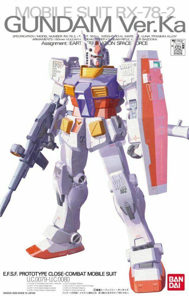 Bandai -  MG 1/100 RX-78-2 Gundam Ver. Ka