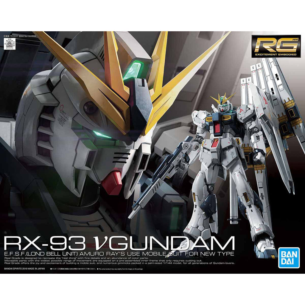 Bandai 1/144 RX-93 Nu Gundam E.F.S.F (Lond Bell Unit) Amuro Ray^s Use Mobile Suit Customised for Newtype