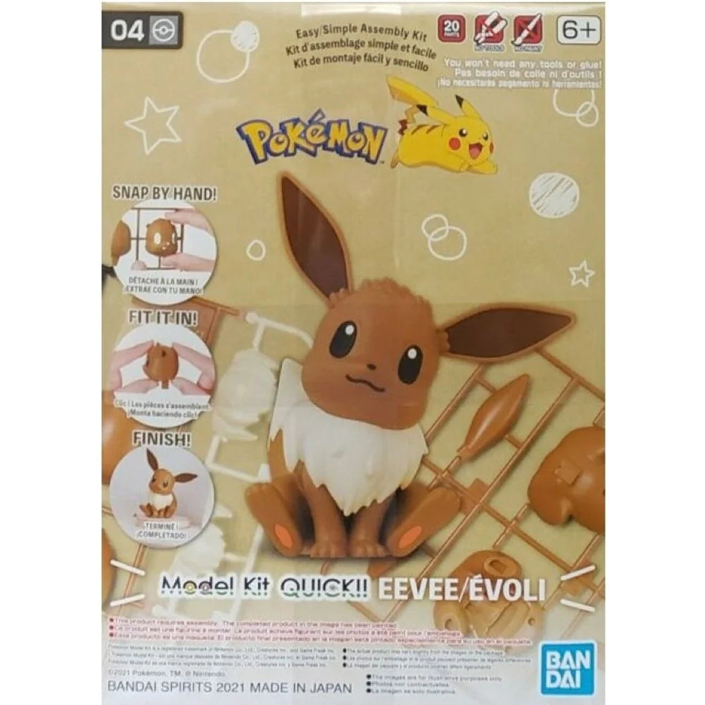 Bandai Pokemon Model Kit Quick!! 04 Eevee - 5061392