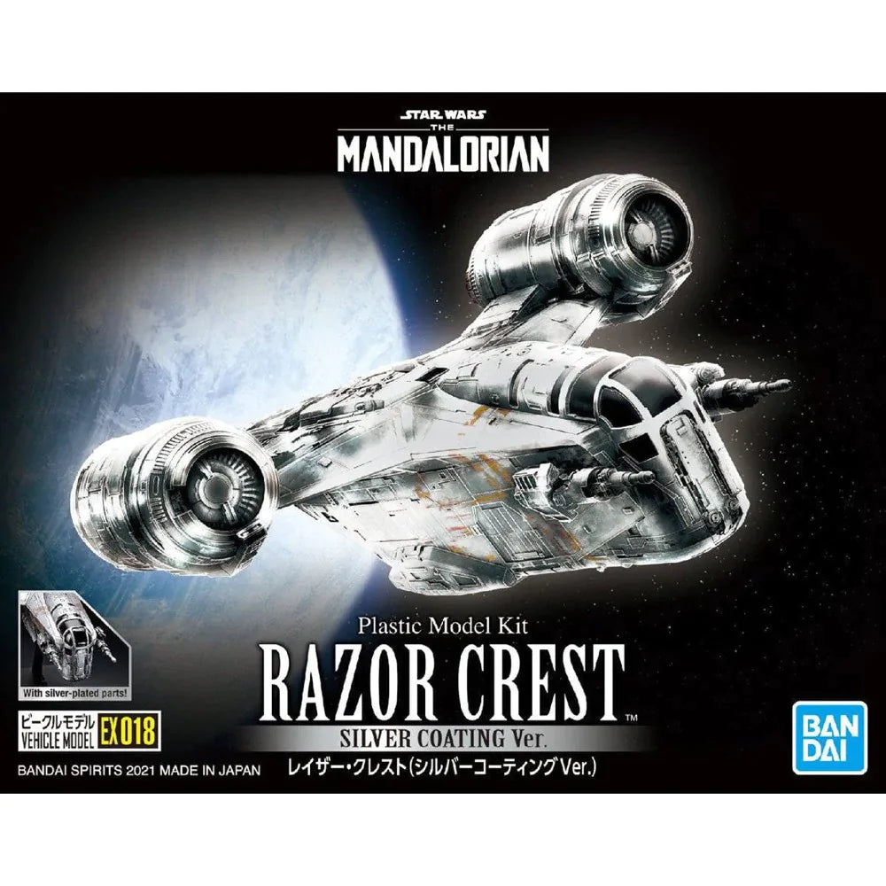 Bandai Star Wars Vehicle Model Razor Crest Silver Coating Version.