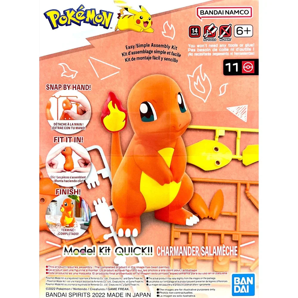 Bandai Pokemon Charmander Plastic Model Kit - G5064075