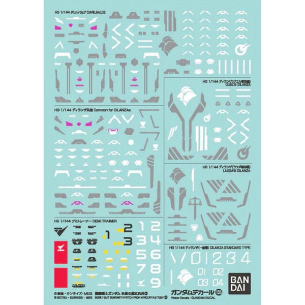 Bandai - GUNDAM DECAL 135 MOBILE SUIT GUNDAM THE WITCH FROM MERCURY MULTIUSE 3