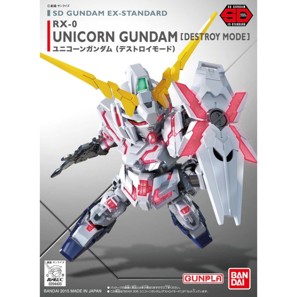 Bandai - SD Gundam Ex-Standard Unicorn Gundam (Destroy Mode) - G5065619