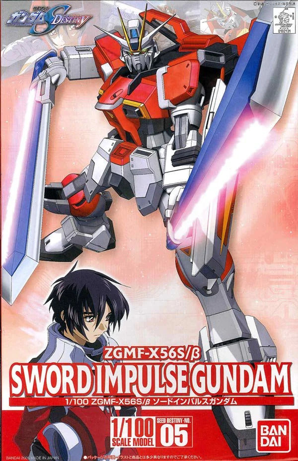 Bandai Gundam 1/100 Sword Impulse Gundam Gunpla Plastic Model Kit G5066152