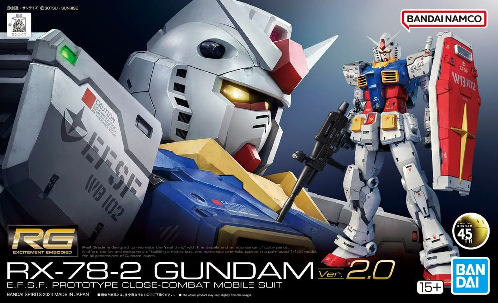 Bandai G5067155 RG 1/144 RX-78-2 Gundam Ver.2.0 - G5067155