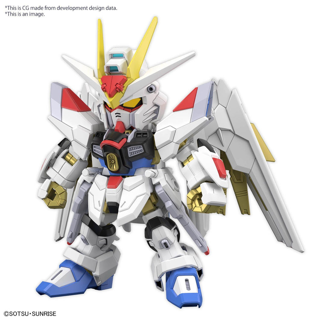 Bandai Gundam SD Cross Silhouette Mighty Strike Freedom Gundam Gunpla Plastic Model Kit - 5067173