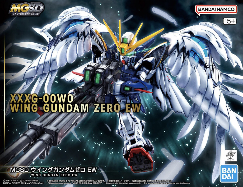 Bandai Gundam MGSD Wing Gundam Zero EW Gunpla Plastic Model Kit - G5067432