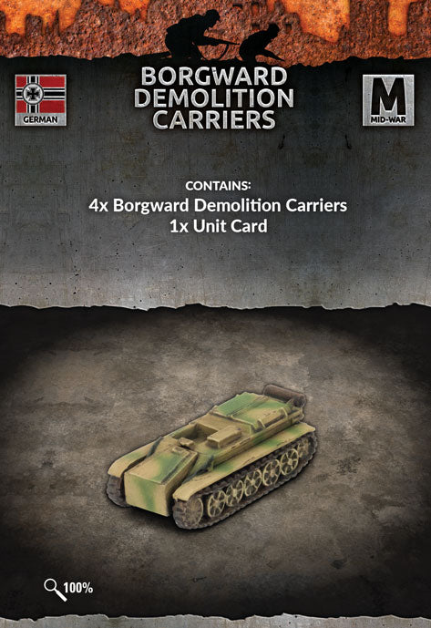 Flames of War: Germans: Borgward Demolition Carriers