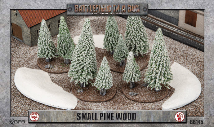 Battlefield in a Box - BB145 - Small Pine Wood (Winter)