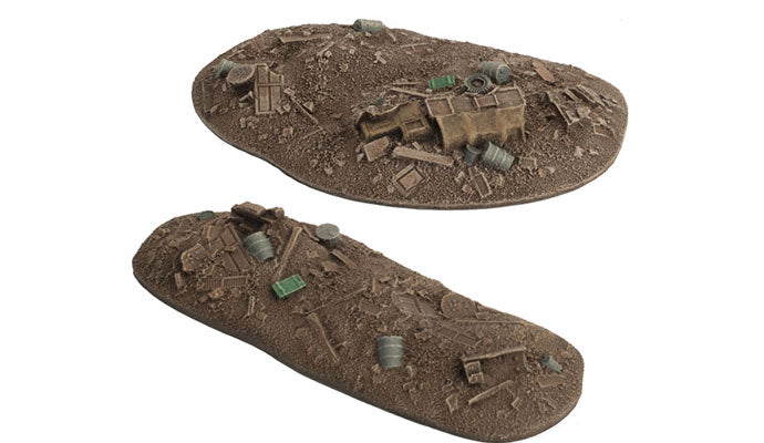 Flames of War - BB238 - Battlefield in a Box: Eastern Front - Stalingrad Rubble Piles (x2)