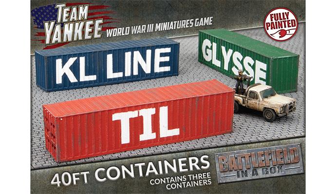 Battlefield in a Box - Modern: 40ft Shipping Containers (x3) - BB251