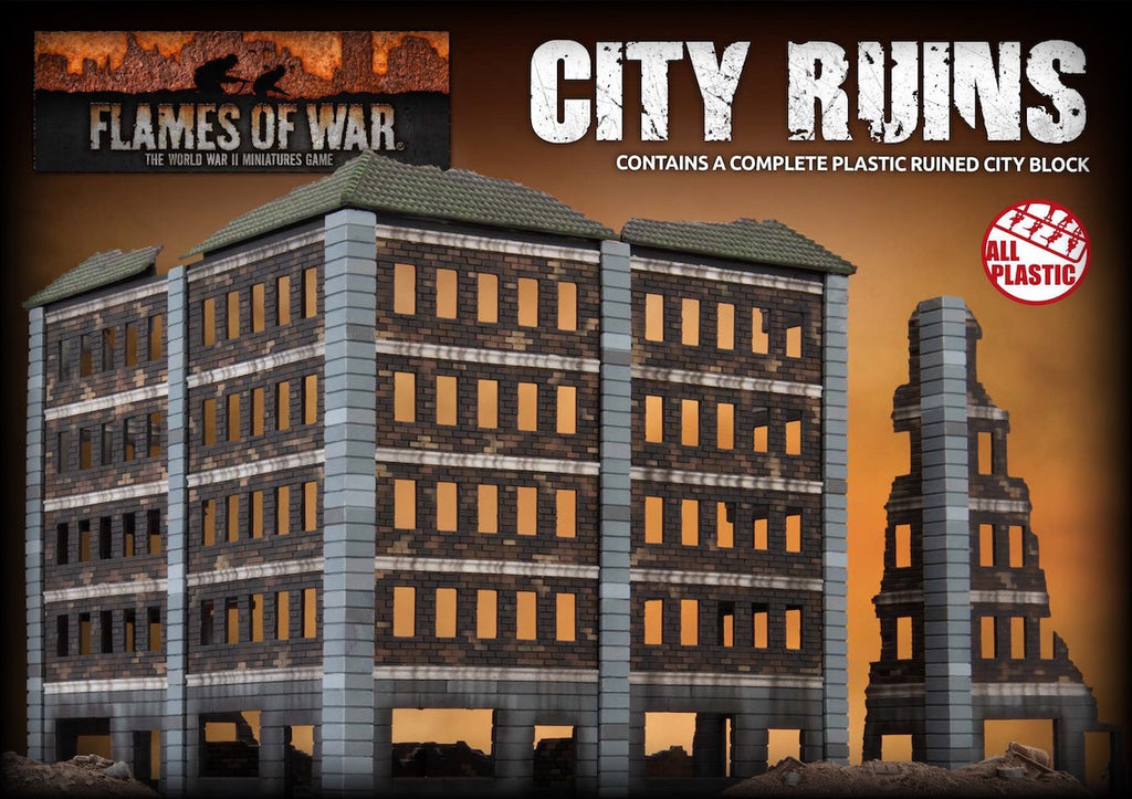 Battlefield in a Box - BB300 - Ruined City Building (Plastic)