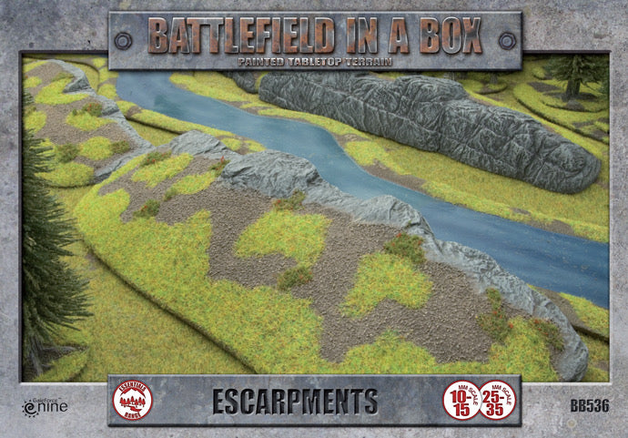 Battlefield in a Box: Escarpments (x2) - 15mm/30mm - GF9BB536