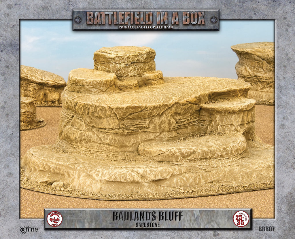 Battlefield in a Box - BB607 - Badlands Bluff - Sandstone