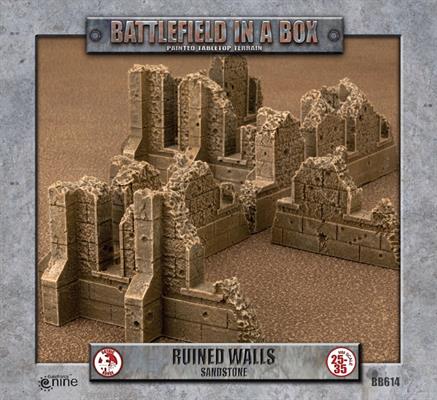 Battlefield in a Box - BB614 - Gothic Battlefields: Walls - Sandstone