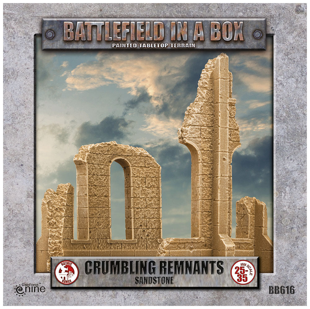 Battlefield in a Box - BB616 - Crumbling Remnants- Sandstone (Copy)