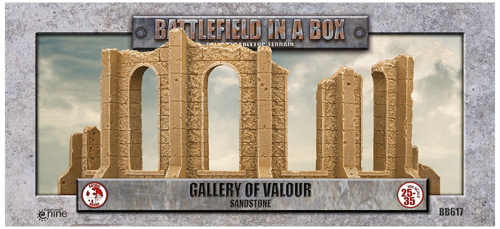 Battlefield in a Box - BB617 - Gallery of Valour - Sandstone