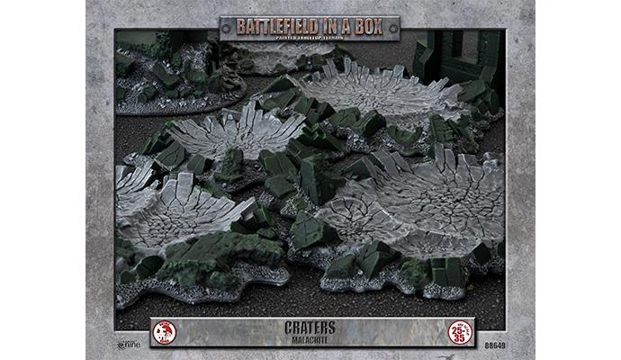 Battlefield in a Box - Craters - Malachite