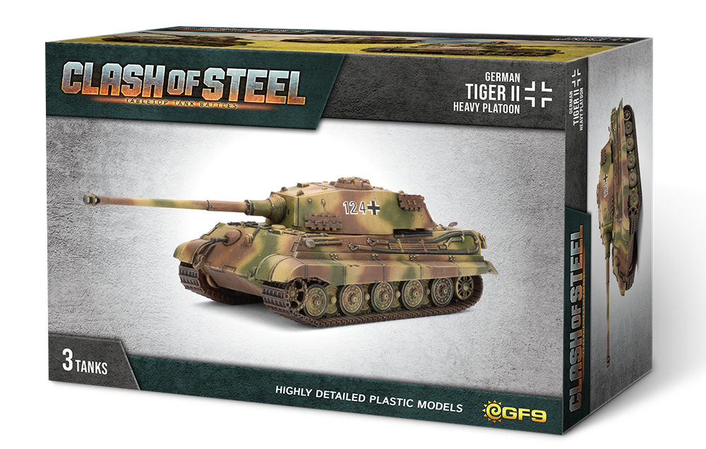 Clash of Steel - CSG03 - Tiger II Heavy Tank Platoon (x3 Plastic)