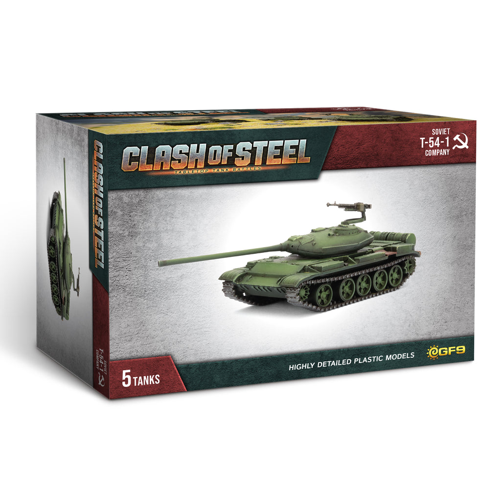 Clash of Steel - CSS03 - T-44 / T-54-1 Tank Company (x5 Plastic)