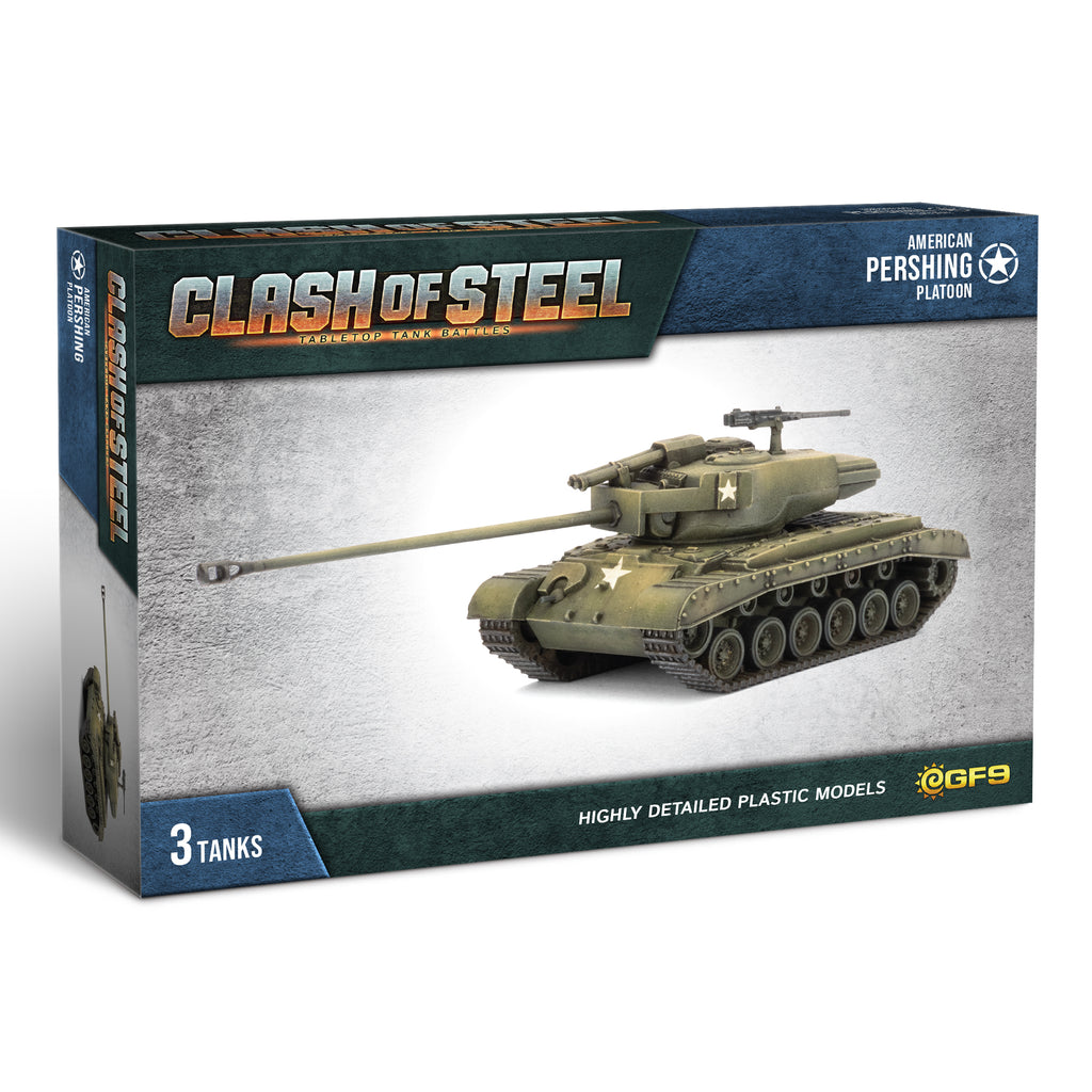 Clash of Steel - CSU03 - M26 Pershing Tank Platoon (x3 Plastic)