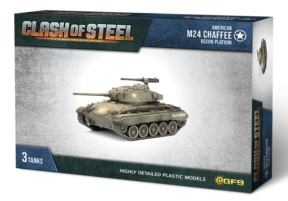 Clash of Steel - CSU06 - M24 Chaffee Recon Platoon (x3 Plastic)