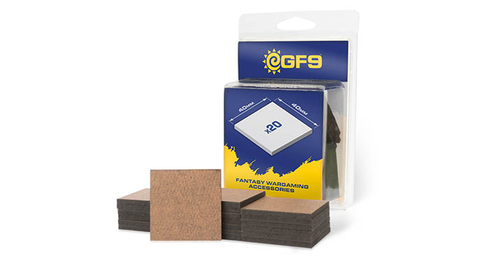 GF9 MDF Bases 40mm x 40mm (20)