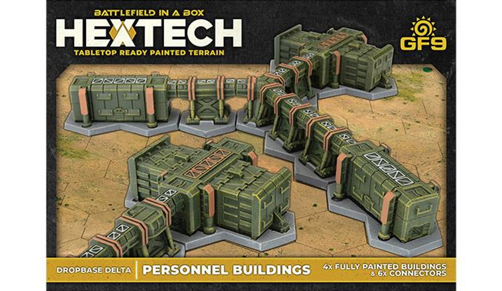 Hextech Terrain: Dropbase Delta – HEXT25 - Personnel Buildings (x10)