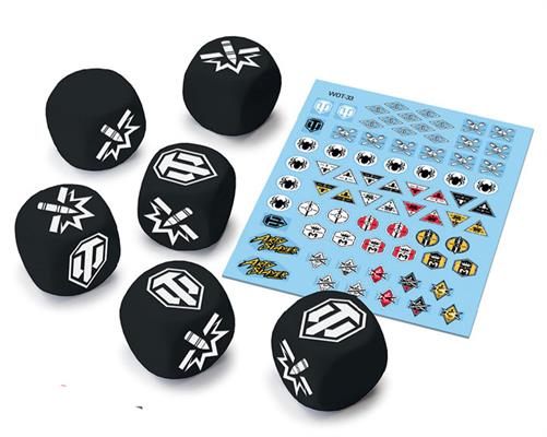 World of Tanks Miniatures Game - WOT33 - Tank Ace Dice & Decals