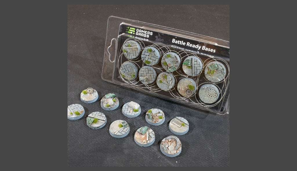 Gamers Grass - GGB-UWR25 - Bases: Urban Warfare (Round 25mm (x10)