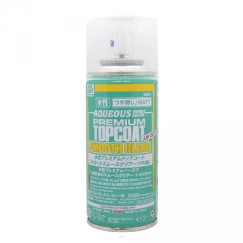 Mr Hobby - B604 - Mr Premium Topcoat Super Smooth Clear Flat UV Cut Spray - 170ml