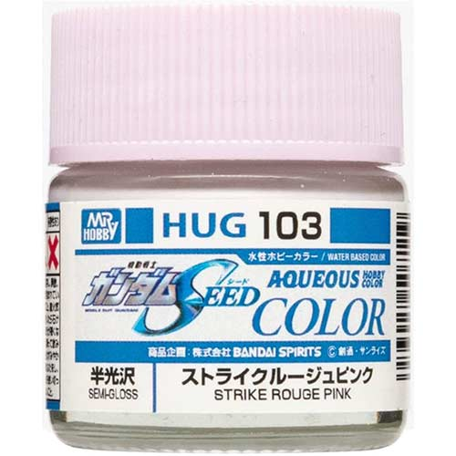 Mr Hobby - HUG103 - Aqueous Gundam Color - Gundam Seed Strike Rouge Pink Semi Gloss - 10ml