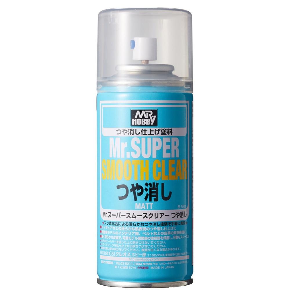 Mr Hobby - B530 - Mr Super Smooth Clear Flat Spray - 170ml