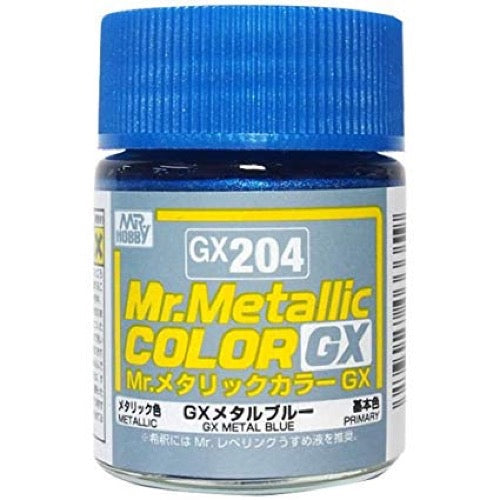 Mr Hobby - GX204 - Mr Metallic Color GX Blue Lacquer Paint 18ml