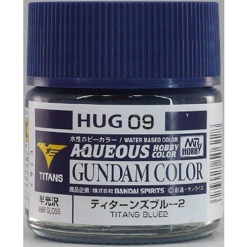 Mr Hobby - HUG09 - Aqueous Gundam Color - Titans Blue 2 Semi Gloss - 10ml