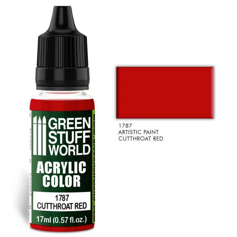 Green Stuff World - 1787 - Acrylic Color Cutthroat Red - 17ml