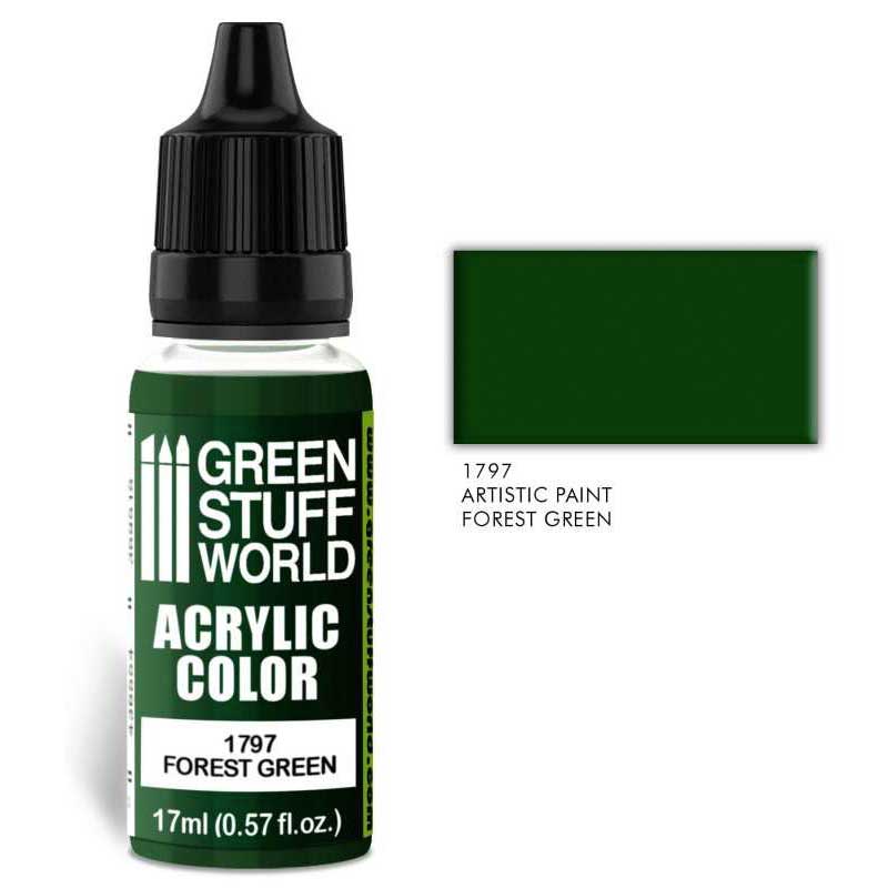 Green Stuff World - 1797 - Acrylic Color Forest Green - 17ml