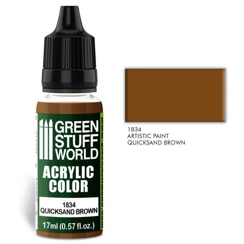 Green Stuff World - 1834 - Acrylic Color Quicksand Brown - 17ml