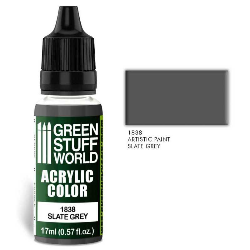 Green Stuff World - 1838 - Acrylic Color Slate Grey - 17ml