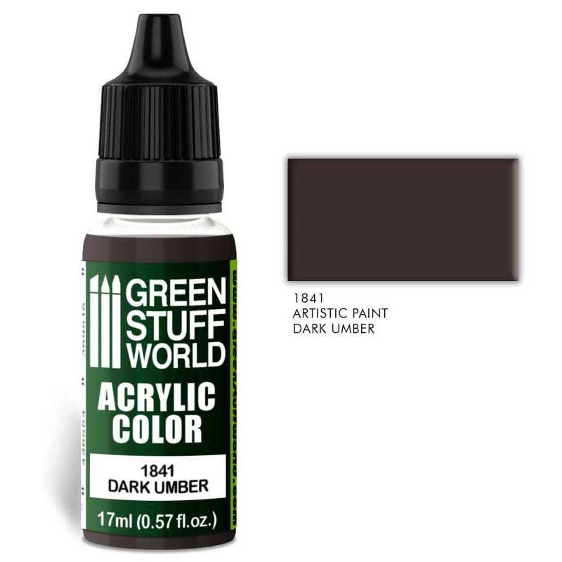 Green Stuff World - 1841 - Acrylic Color Dark Umber - 17ml
