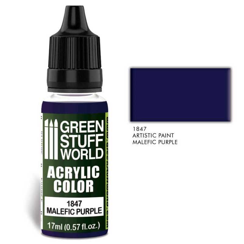 Green Stuff World - 1847 - Acrylic Color Malefic Purple - 17ml