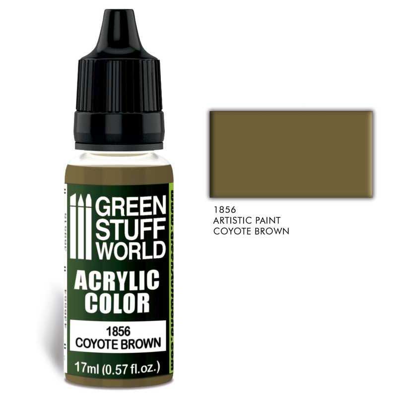Green Stuff World - 1856 - Acrylic Color Coyote Brown - 17ml