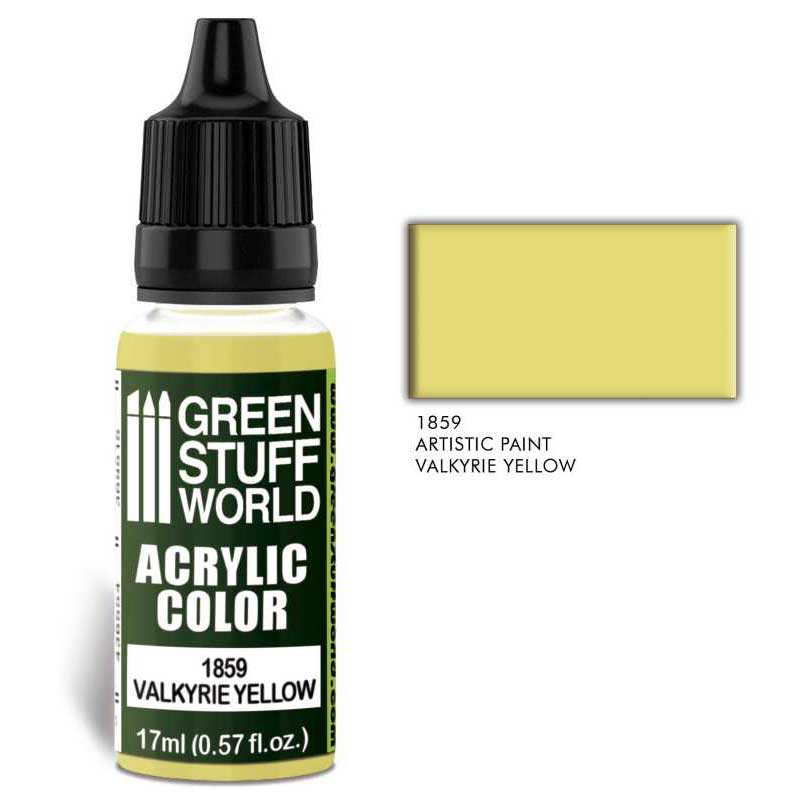 Green Stuff World - 1859 - Acrylic Color Valkyrie Yellow - 17ml