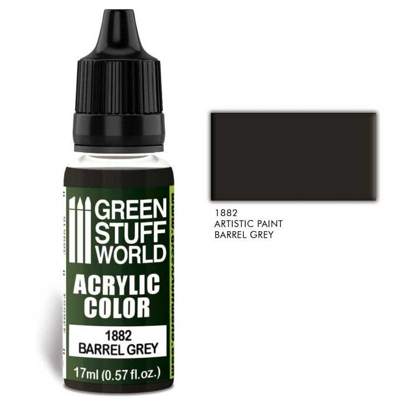 Green Stuff World - 1882 - Acrylic Color Barrel Grey - 17ml