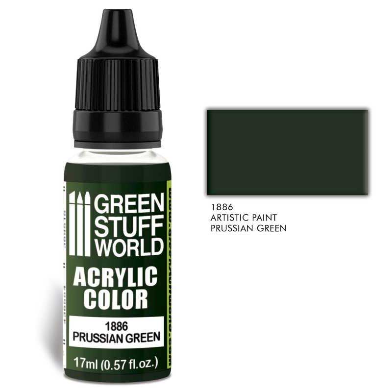 Green Stuff World - 1886 - Acrylic Color Prussian Green - 17ml