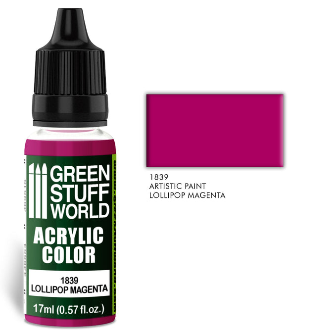 Green Stuff World - 1839 - Acrylic Color Lollipop Magenta - 17ml