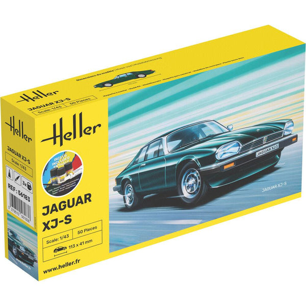 Heller 1/43 Starter Kit Jaguar XJS Includes: Cement Brush and Main Paints
